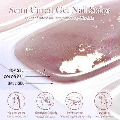 Semi Cured Gel Nail Stickers