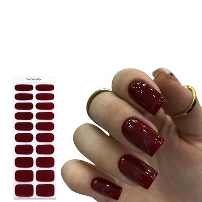 Semi Cured Gel Nail Stickers